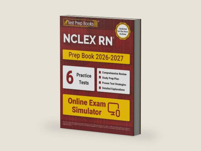 NCLEX RN Prep Book 2026-2027: NCLEX RN Examination Study Guide + 6 Full-Length Practice Tests + Online Exam Simulator: [Updated for the New Outline] by Lydia Morrison | barcode:9781637758328 | source:'9781637758328-right-three-quarter.jpg