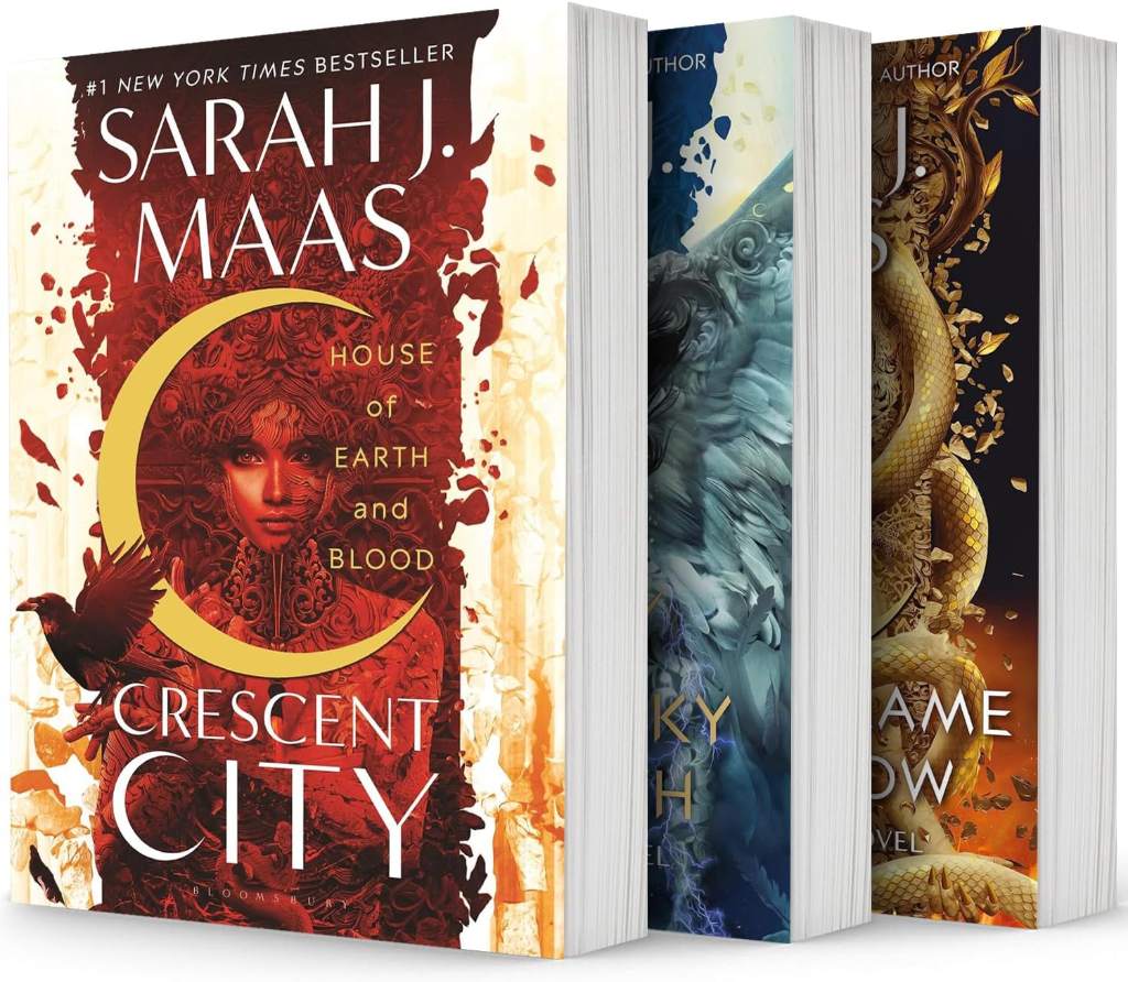 Crescent City Series Set of 3 Books. House of Earth and Blood, House of Sky and Breath and House of Flame and Shadow by Sarah J. Maas | barcode:9781637991220 | source:'9781637991220.jpg