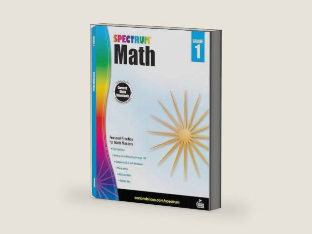 The Spectrum Grade 1 Series Spectrum Math Workbook - Volume 2, Spectrum Reading Workbook- Volume 20, Spectrum Phonics- Volume 91, Spectrum Writing- Volume 35 by Spectrum by Spectrum | barcode:9781637994177 | source:'9781637994177-2-right-three-quarter.jpg
