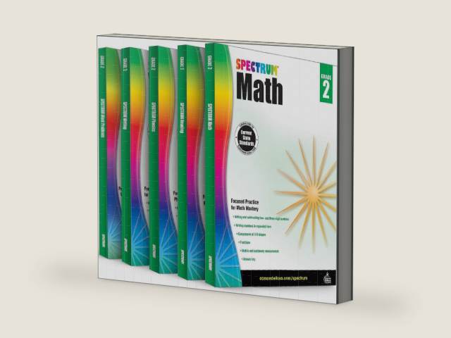 The Grade 2 Series. Spectrum Math Workbook- Volume 3, Spectrum Reading Workbook- Volume 21, Spectrum Phonics- Volume 92, Spectrum Writing- Volume 36, Word Problems- Volume 75 by Spectrum by Spectrum | barcode:9781637994184 | source:'9781637994184-right-three-quarter.jpg