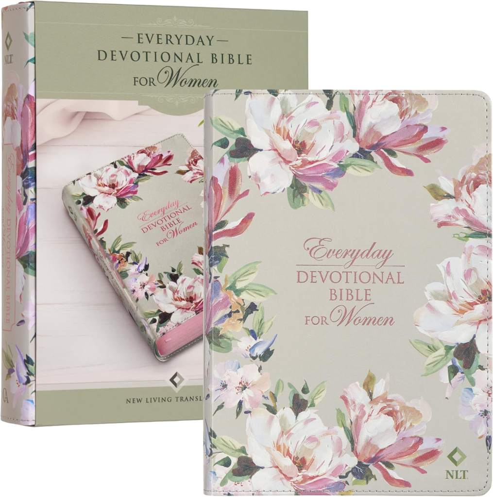 NLT Holy Bible Everyday Devotional Bible for Women New Living Translation, Vegan Leather, Pink Floral Printed, Flexible Daily Bible Reading Plan Options (NLT Womens Devo Editions) by Christian Art Publishers | barcode:9781639524167 | source:'9781639524167.jpg