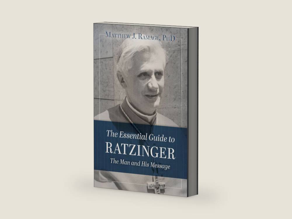 The Essential Guide to Ratzinger: The Man and His Message by Matthew J Ramage PhD | barcode:9781639662173 | source:'9781639662173-right-three-quarter.jpg