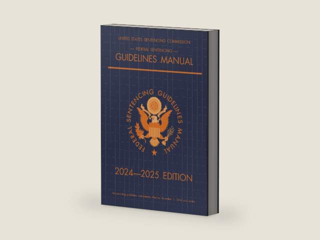 Federal Sentencing Guidelines Manual; 2024-2025 Edition: With inside-cover quick-reference sentencing table by Michigan Legal Publishing Ltd | barcode:9781640021594 | source:'9781640021594-right-three-quarter.jpg