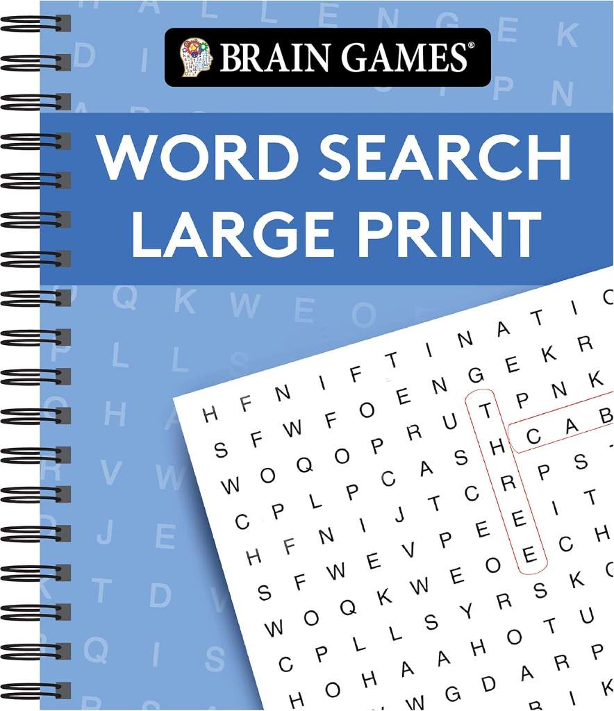 Brain Games - Word Search Large Print (Blue) (Brain Games Large Print) by Publications International Ltd. | barcode:9781640308169 | source:'9781640308169.jpg
