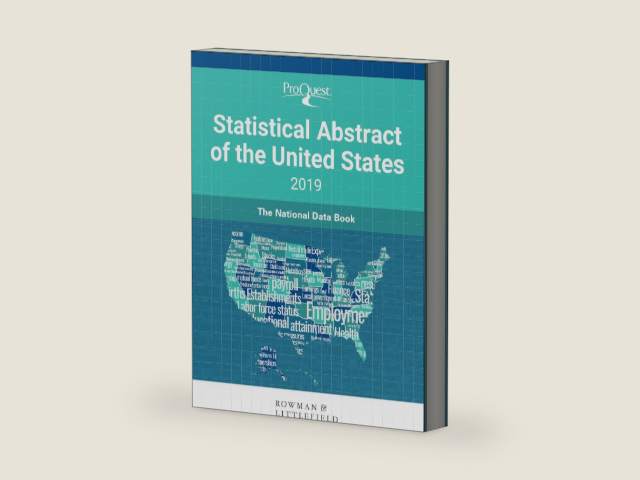 ProQuest Statistical Abstract of the United States 2019: The National Data Book by ProQuest | barcode:9781641432832 | source:'9781641432832-right-three-quarter.jpg