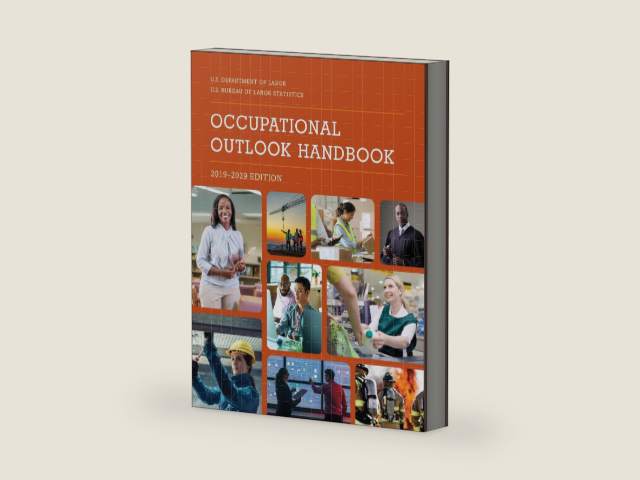 Occupational Outlook Handbook, 2019-2029 by Bureau of Labor Statistics | barcode:9781641434843 | source:'9781641434843-right-three-quarter.jpg