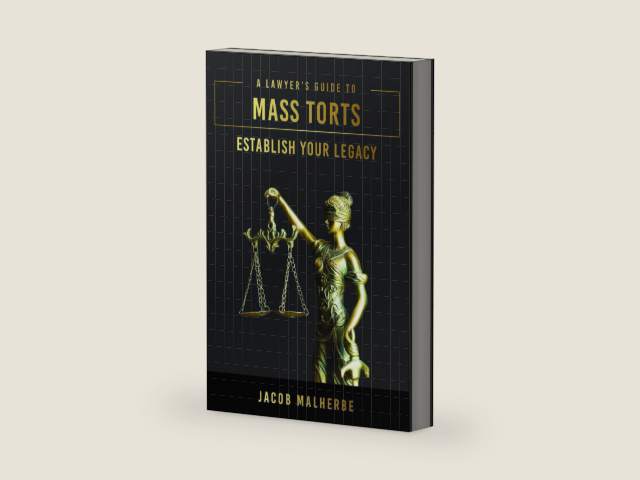 A Lawyer's Guide To Mass Torts: Establish Your Legacy by Jacob Malherbe | barcode:9781642253405 | source:'9781642253405-right-three-quarter.jpg