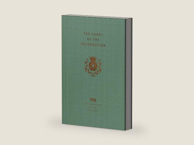 The Heart of the Reformation: A 90-Day Devotional on the Five Solas by Ligonier Ministries | barcode:9781642893595 | source:'9781642893595-right-three-quarter.jpg