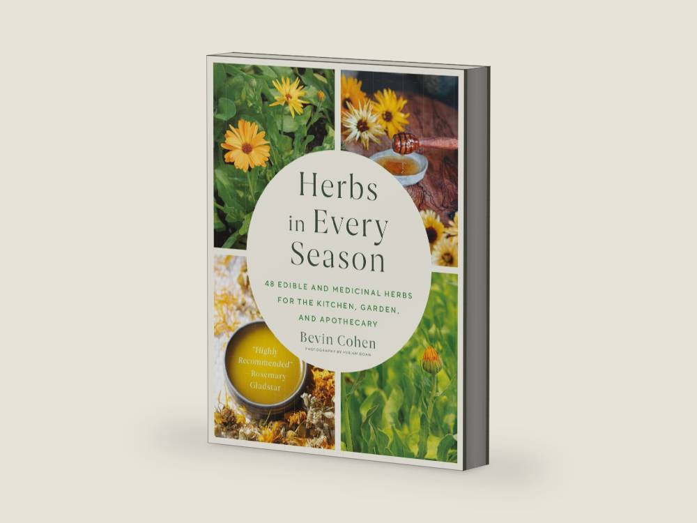 Herbs in Every Season: 48 Edible and Medicinal Herbs for the Kitchen, Garden, and Apothecary by Bevin Cohen | barcode:9781643261966 | source:'9781643261966-right-three-quarter.jpg