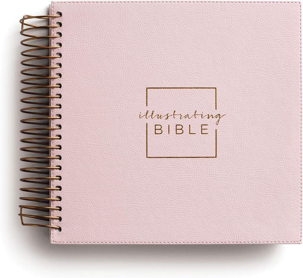 NIV, Spiral-bound Illustrating Bible, Leathersoft Spiral, Pink: Draw, Write, and Reflect Your Way Through Scripture by DaySpring | barcode:9781644548738 | source:'9781644548738.jpg