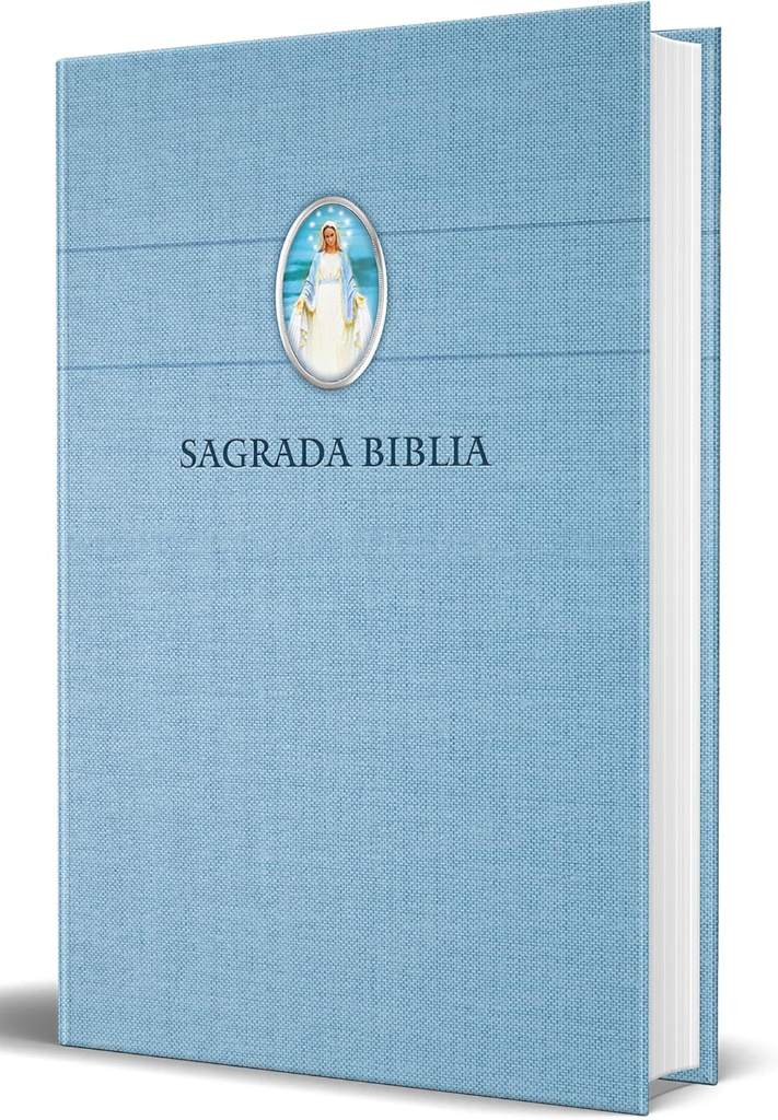 Biblia Católica en español con Virgen Milagrosa en cubierta / Catholic Bible in Spanish Hardcover, Blue (Spanish Edition) by Biblia de América | barcode:9781644731642 | source:'9781644731642.jpg