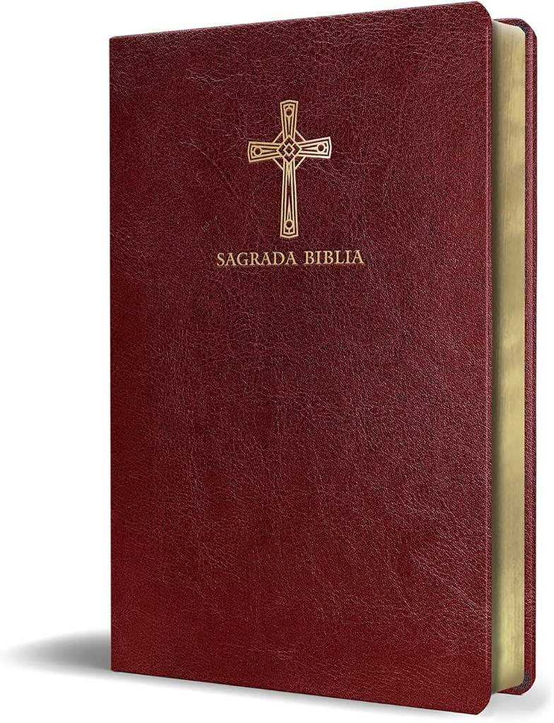 Biblia Católica en español. Símil piel vinotinto, tamaño compacto / Catholic Bible. Spanish-Language, Leathersoft, Wine, Compact (Spanish Edition) by Biblia de América | barcode:9781644733011 | source:'9781644733011.jpg