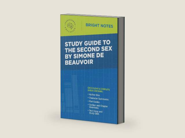 Study Guide to The Second Sex by Simone de Beauvoir (Bright Notes) by Intelligent Education | barcode:9781645423935 | source:'9781645423935-right-three-quarter.jpg