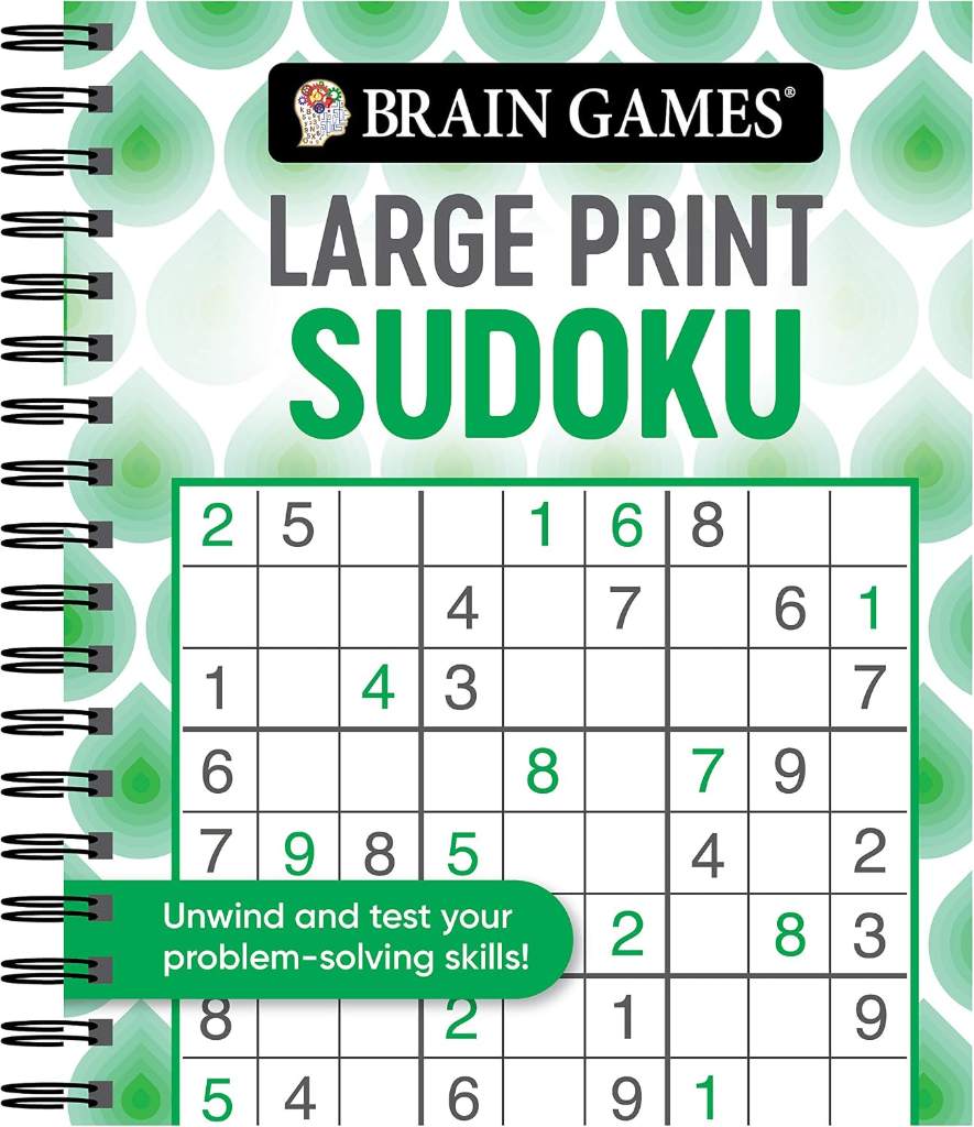 Brain Games - Large Print Sudoku: Unwind and Test Your Problem-Solving Skills | Easy to Read, Fun to Solve | Gift for Adults & Seniors by Publications International Ltd. | barcode:9781645584988 | source:'9781645584988.jpg