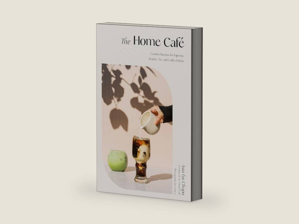 The Home Café: Creative Recipes for Espresso, Matcha, Tea and Coffee Drinks by Asia Lui Chapa | barcode:9781645676645 | source:'9781645676645-right-three-quarter.jpg