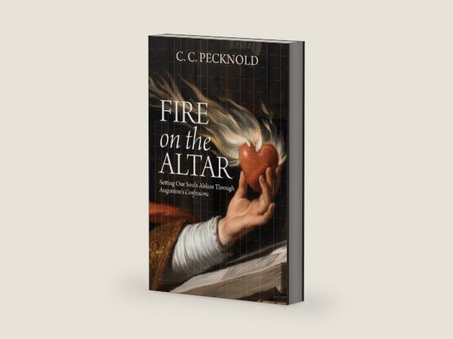 Fire on the Altar: Setting Our Souls Ablaze through St. Augustine's Confessions by C. C. Pecknold | barcode:9781645854852 | source:'9781645854852-right-three-quarter.jpg