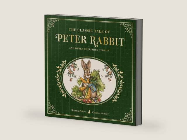 The Classic Tale of Peter Rabbit: The Collectible Leather Edition by Beatrix Potter | barcode:9781646433988 | source:'9781646433988-right-three-quarter.jpg
