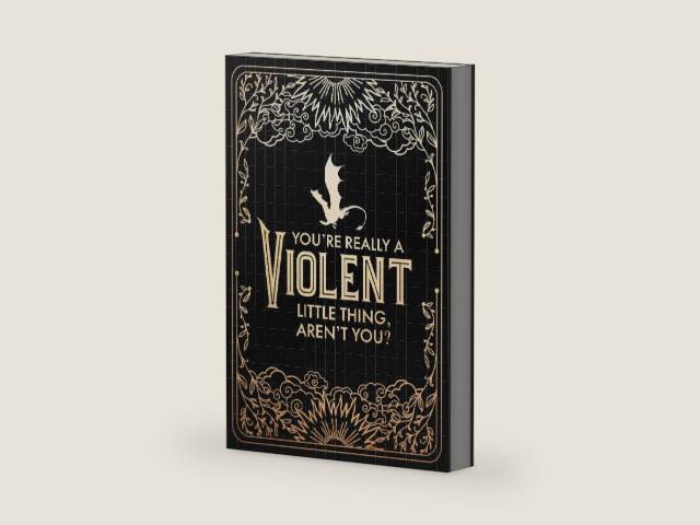 Official Fourth Wing Journal: Violent Little Thing Edition with Lined Pages by Rebecca Yarros | barcode:9781649378576 | source:'9781649378576-right-three-quarter.jpg