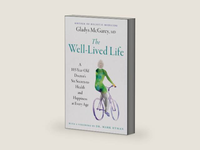 The Well-Lived Life: A 103-Year-Old Doctor's Six Secrets to Health and Happiness at Every Age by Gladys McGarey M.D. | barcode:9781668014493 | source:'9781668014493-right-three-quarter.jpg