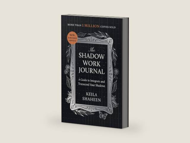 The Shadow Work Journal: A Guide to Integrate and Transcend Your Shadows by Keila Shaheen | barcode:9781668069189 | source:'9781668069189-right-three-quarter.jpg
