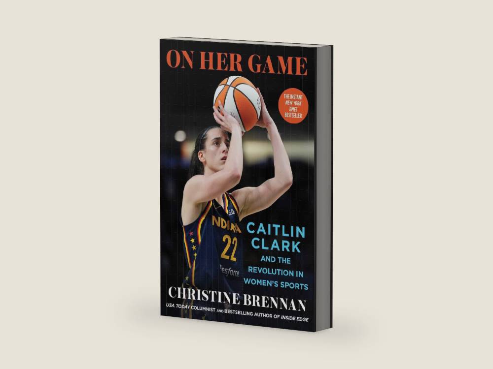 On Her Game: Caitlin Clark and the Revolution in Women's Sports by Christine Brennan | barcode:9781668090190 | source:'9781668090190-right-three-quarter.jpg