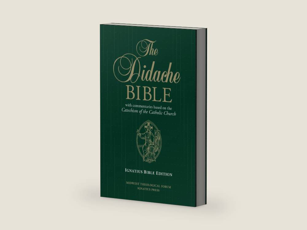 The Didache Bible with Commentaries Based on the Catechism of the Catholic Chur: Ignatius Edition by Ignatius Press | barcode:9781681496474 | source:'9781681496474-right-three-quarter.jpg