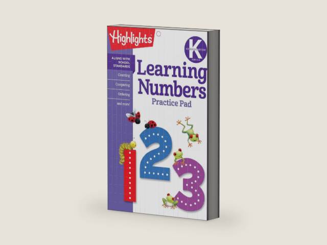 Kindergarten Learning Numbers by Highlights Learning | barcode:9781684371631 | source:'9781684371631-right-three-quarter.jpg