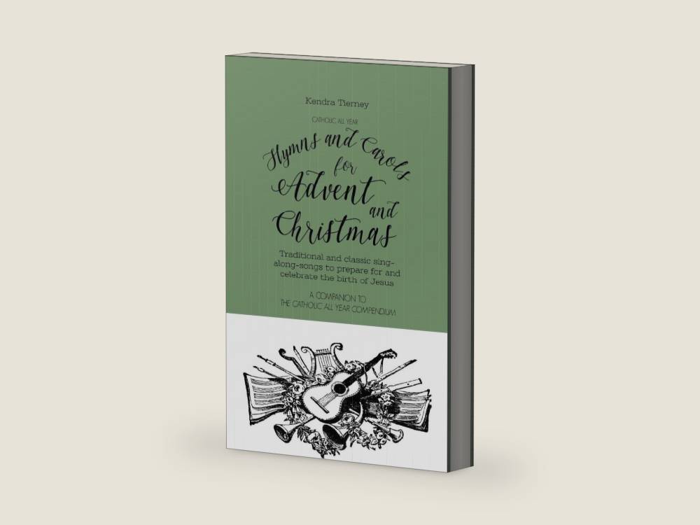 Catholic All Year Hymns and Carols for Advent and Christmas: Traditional and classic sing- along-songs to prepare for and celebrate the birth of Jesus (Catholic All Year Companion) by Kendra Tierney | barcode:9781688731219 | source:'9781688731219-right-three-quarter.jpg