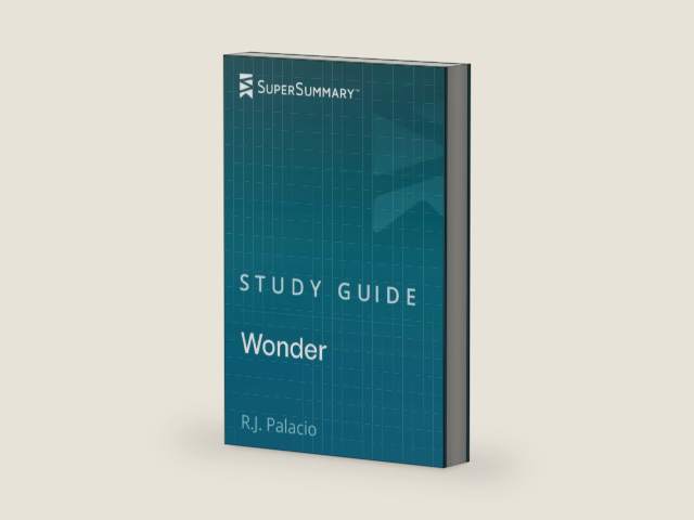 Study Guide: Wonder by R.J. Palacio (SuperSummary) by SuperSummary | barcode:9781697971682 | source:'9781697971682-right-three-quarter.jpg