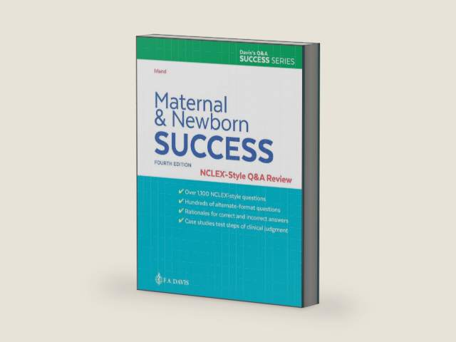 Maternal and Newborn Success: NCLEX®-Style Q&A Review by Nancy Irland | barcode:9781719643061 | source:'9781719643061-right-three-quarter.jpg