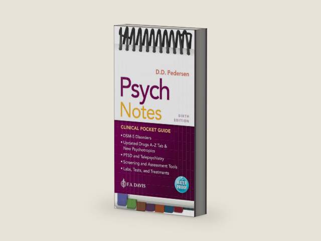 PsychNotes: Clinical Pocket Guide by Darlene D. Pedersen | barcode:9781719645454 | source:'9781719645454-right-three-quarter.jpg