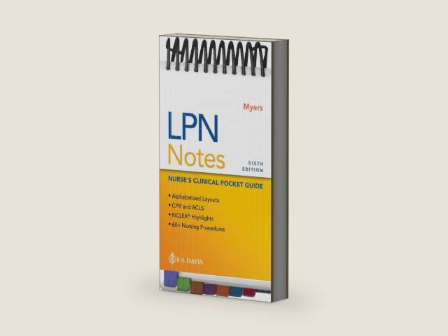 LPN Notes: Nurse's Clinical Pocket Guide by Ehren Myers | barcode:9781719650298 | source:'9781719650298-right-three-quarter.jpg