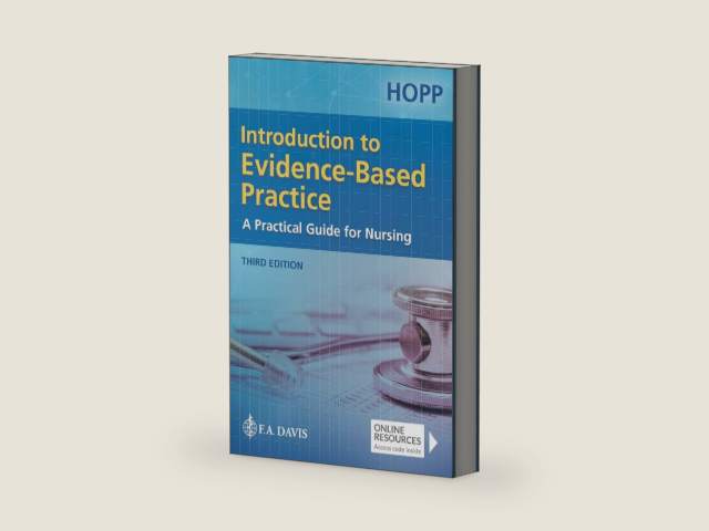 Introduction to Evidence Based Practice: A Practical Guide for Nursing by Lisa Hopp | barcode:9781719650748 | source:'9781719650748-right-three-quarter.jpg