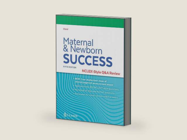 Maternal and Newborn Success: NCLEX®-Style Q&A Review by Nancy Irland | barcode:9781719651967 | source:'9781719651967-right-three-quarter.jpg