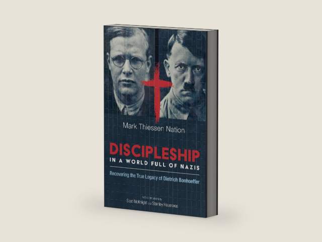 Discipleship in a World Full of Nazis: Recovering the True Legacy of Dietrich Bonhoeffer by Mark Nation | barcode:9781725295100 | source:'9781725295100-right-three-quarter.jpg