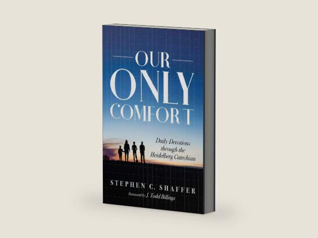 Our Only Comfort: Daily Devotions through the Heidelberg Catechism by Stephen C. Shaffer | barcode:9781725298736 | source:'9781725298736-right-three-quarter.jpg