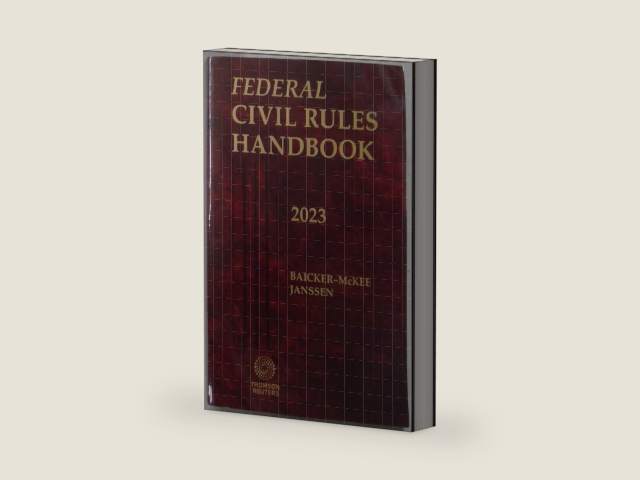 Federal Civil Rules Handbook 2023 by Steven Baicker-McKee | barcode:9781731924339 | source:'9781731924339-right-three-quarter.jpg