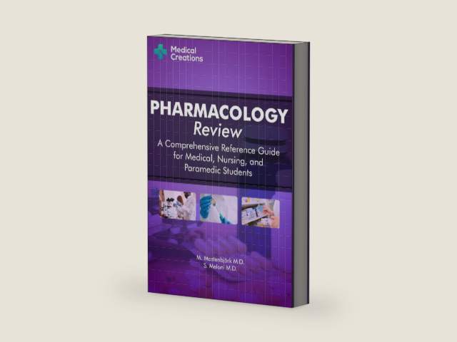 Pharmacology Review - A Comprehensive Reference Guide for Medical, Nursing, and Paramedic Students by S Meloni M D | barcode:9781734741315 | source:'9781734741315-right-three-quarter.jpg