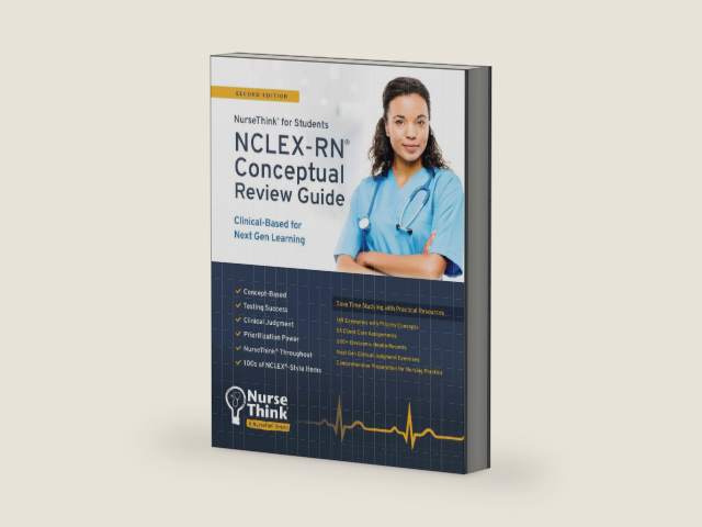 NCLEX-RN Conceptual Review Guide: Clinical-Based for Next Gen Learning (NT-Books) by Judith W Herrman PhD RN CNE ANEF FAAN | barcode:9781736476260 | source:'9781736476260-right-three-quarter.jpg