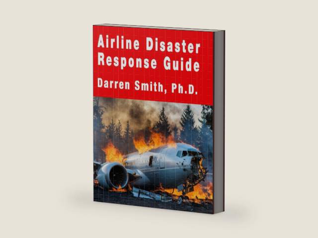 Airline Disaster Response Guide (Airline Emergency Response Planning) by Darren Smith, Ph.D. | barcode:9781773510200 | source:'9781773510200-right-three-quarter.jpg