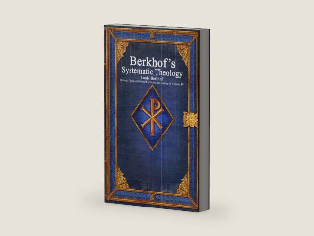Berkhof's Systematic Theology by Louis Berkhof | barcode:9781773564999 | source:'9781773564999-right-three-quarter.jpg