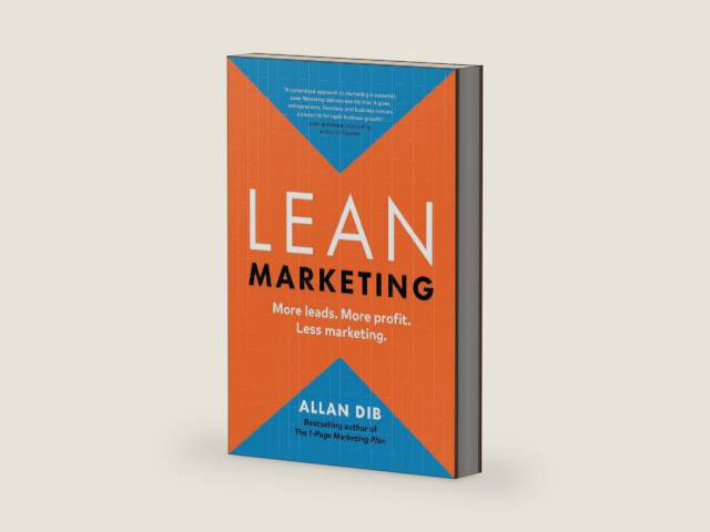 Lean Marketing: More leads. More profit. Less marketing. (Lean Marketing Series) by Allan Dib | barcode:9781774583951 | source:'9781774583951-right-three-quarter.jpg