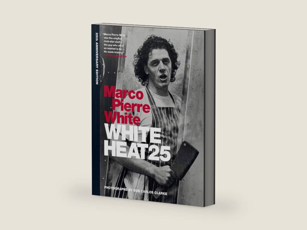 White Heat 25 by Marco Pierre White | barcode:9781784720001 | source:'9781784720001-right-three-quarter.jpg