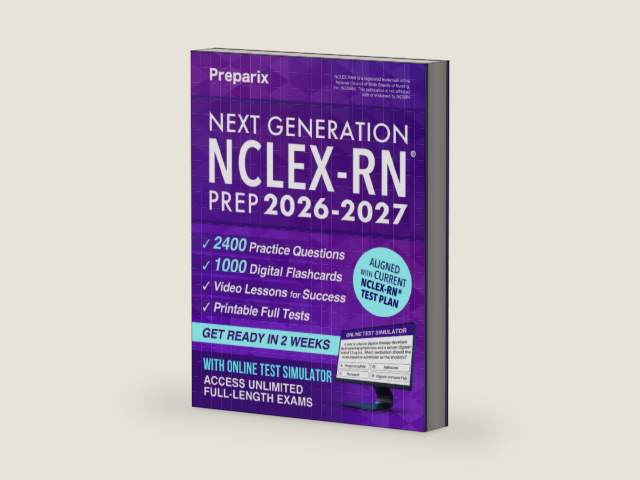 Next Generation NCLEX-RN® Prep: Complete and stress-free guide with examination and mindset strategies to study smarter, NGN clinical judgment, digital exam simulations, and real case studies by Preparix | barcode:9781787930803 | source:'9781787930803-right-three-quarter.jpg