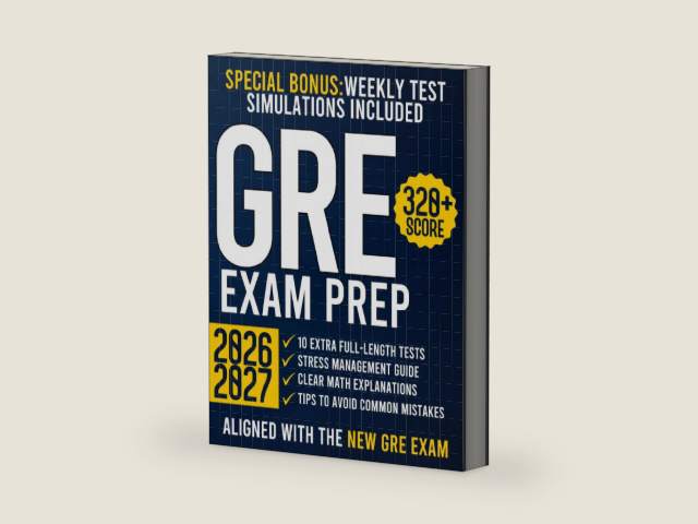 GRE Exam Prep: The Ultimate Guide with 10 Full-Length Practice Tests and 2000+ Questions Aligned to the New GRE Format | Achieve a 320+ Score and Open the Doors to Top Master’s & PhD Programs by LuxMentis Press | barcode:9781787935044 | source:'9781787935044-right-three-quarter.jpg