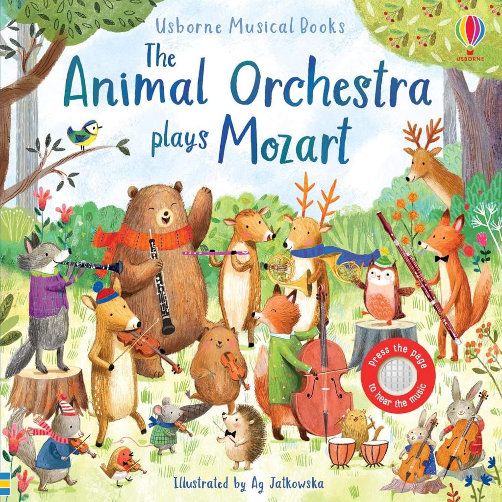 The Animal Orchestra Plays Mozart: A Beautiful Interactive Sound Book About Classical Music for Young Readers (Musical Books, 1) by Sam Taplin | barcode:9781805079132 | source:'9781805079132.jpg