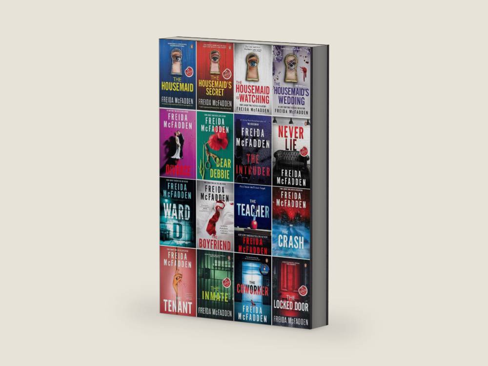 Freida McFadden 16 Books Collection Set | The Housemaid Series, The Divorce, The Inmate, Ward D & More by Freida McFadden | barcode:9781806151820 | source:'9781806151820-right-three-quarter.jpg