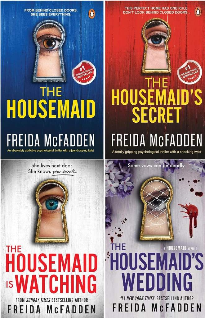 The Housemaid by Freida McFadden 4-Book Bundle Set | The Housemaid | The Housemaid's Secret | The Housemaid Is Watching | The Housemaid's Wedding by Freida McFadden | barcode:9781806159482 | source:'9781806159482.jpg