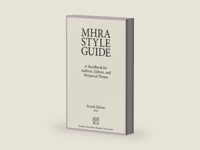 MHRA Style Guide: A Handbook for Authors, Editors, and Writers of Theses by Modern Humanities Research Assn | barcode:9781839542480 | source:'9781839542480-right-three-quarter.jpg