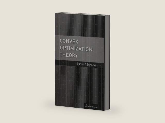 Convex Optimization Theory by Dimitri P. Bertsekas | barcode:9781886529311 | source:'9781886529311-right-three-quarter.jpg